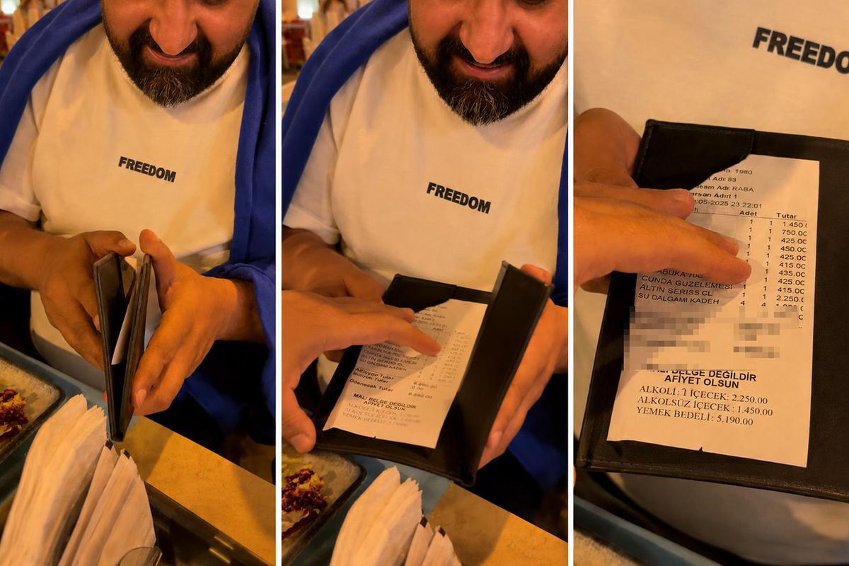 Ayvalık'ta bir restoranda yemek yiyen aile hesap geldiğinde büyük şok yaşadı