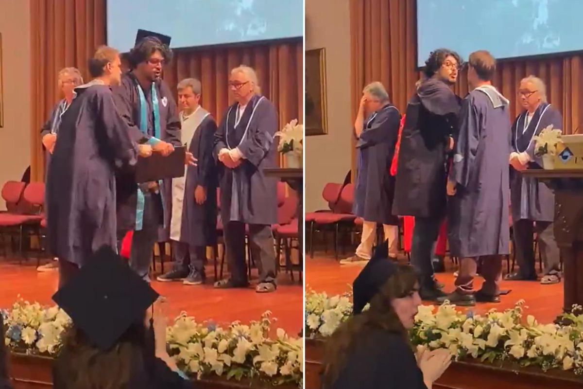 Boğaziçi Üniversitesi mezuniyet töreninde gerginlik! Akademisyeni böyle protesto etti