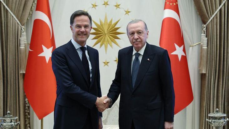 Cumhurbaşkanı Erdoğan Külliye'de NATO Genel Sekreteri Rutte'yi kabul etti