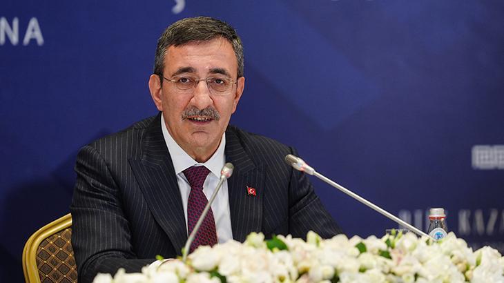 Cumhurbaşkanı Yardımcısı Yılmaz, Astana'da Dünya Türk İş Konseyi Toplantısı'nda konuştu