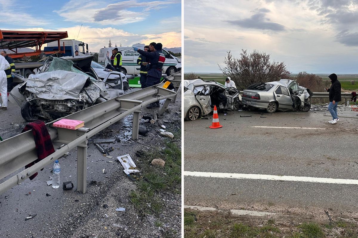 Eskişehir-Ankara yolunda feci kaza: 4 ölü, 2 yaralı