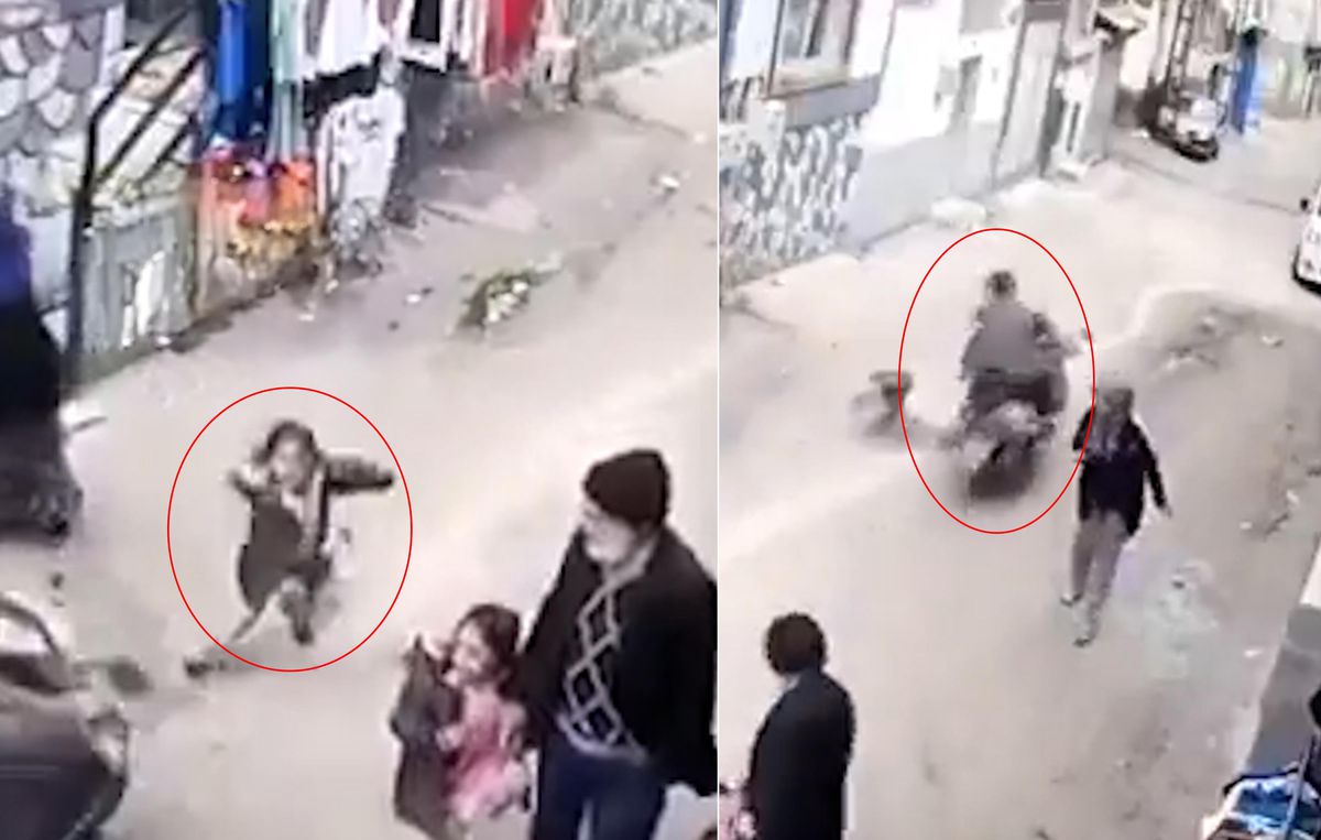 Gaziantep'te sokak ortasında dehşet! Küçük çocuk metrelerce savruldu