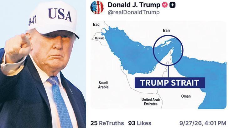 Hürmüz’e ‘Trump boğazı’ adını verdi!