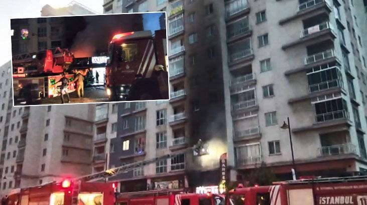 İstanbul'da kafede yangın! İş yeri küle döndü