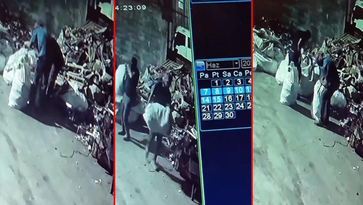 Maskeyle girdiler, 250 bin TL'lik bakır çaldılar! O anlar saniye saniye kamerada