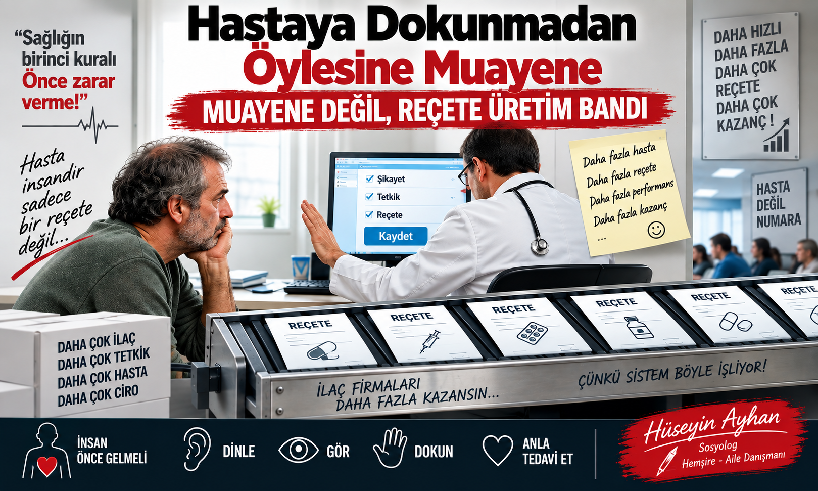 GÖREN GÖZ YOK, DUYAN KULAK YOK, DOKUNAN EL YOK; AMA SAĞLIKTA ÇAĞ ATLADIK!