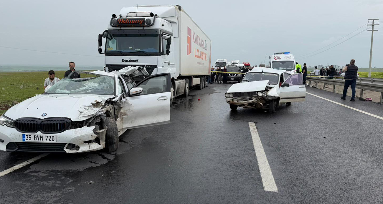 Siverek’te zincirleme trafik kazası: 2 ölü, 2 yaralı